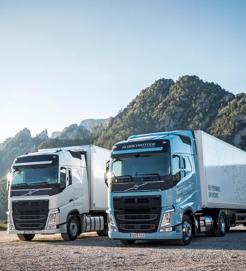 Blue and White Cool trucks